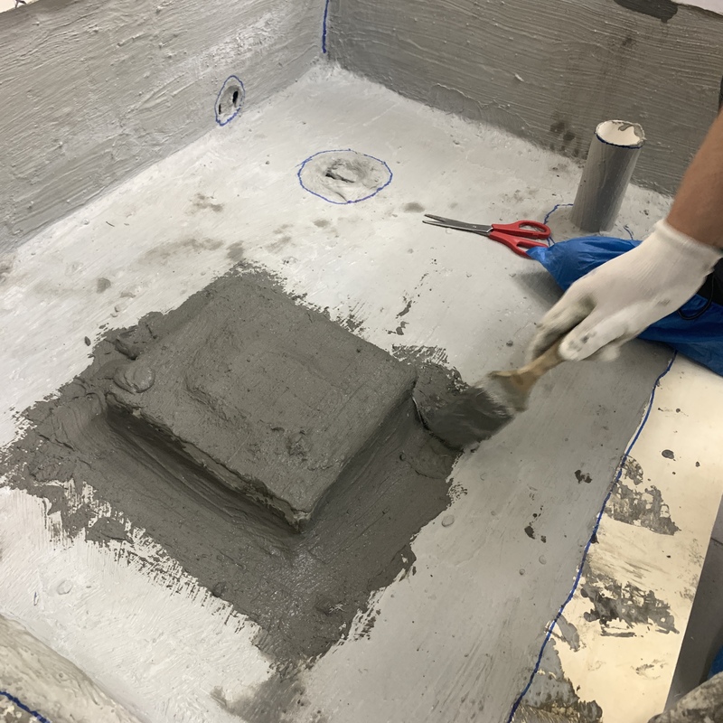 One-day Practical Training on Waterproofing and Water Seepage Testing in Dec 2021